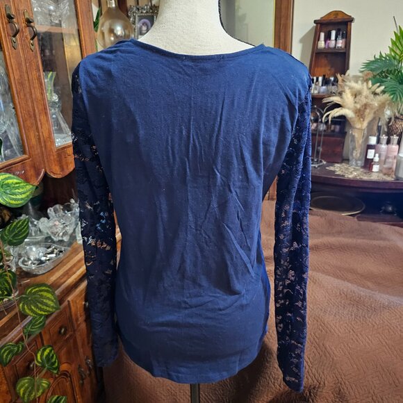 Ambiance Women's Lace Blouse - Picture 3 of 10